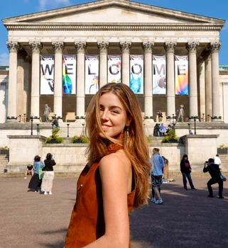 Printesa Alexia la UCL din Londra. FOTO: Casa Regală olandeză