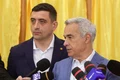 George Simion și Calin Georgescu votează în Mogoșoaia, Ilfov. FOTO Inquam Photos / Octav Ganea