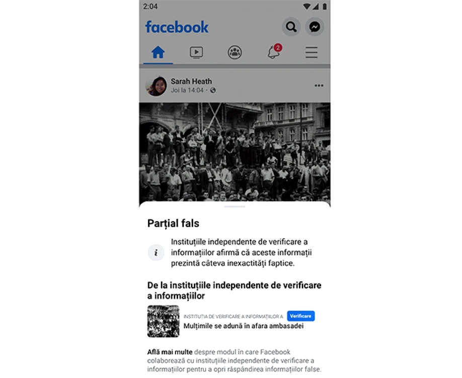 Postare Facebook verificare fapte fact cecker