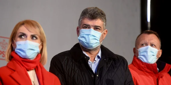 Rezultate EXIT POLL la sediul PSD Gabriela Firea Marcel Ciolacu FOTO Mediafax / Eduard Vinatoru