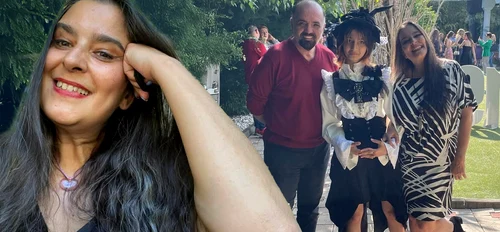 Nouria Nouri și Daniel Iordăchioae au fost prezenți la serbarea școlară a fiicei lor