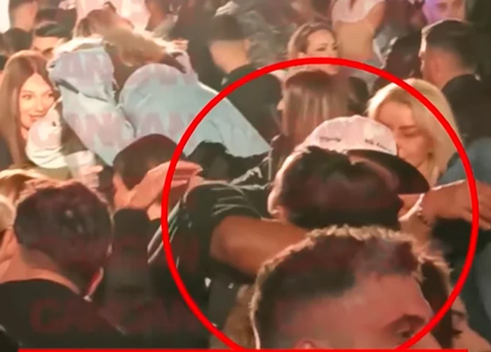 Cabral, surprins îmbrățișând o brunetă. FOTO Captură video Cancan