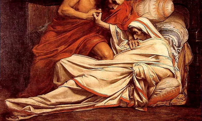 Moartea lui Tiberiu, pictură de Jean-Paul Laurens (© Wikimedia Commons)