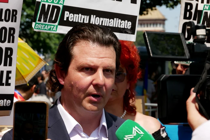 Tudor Ionescu, la Marșul Normalității. FOTO: Adevărul / Norbert Nemeș