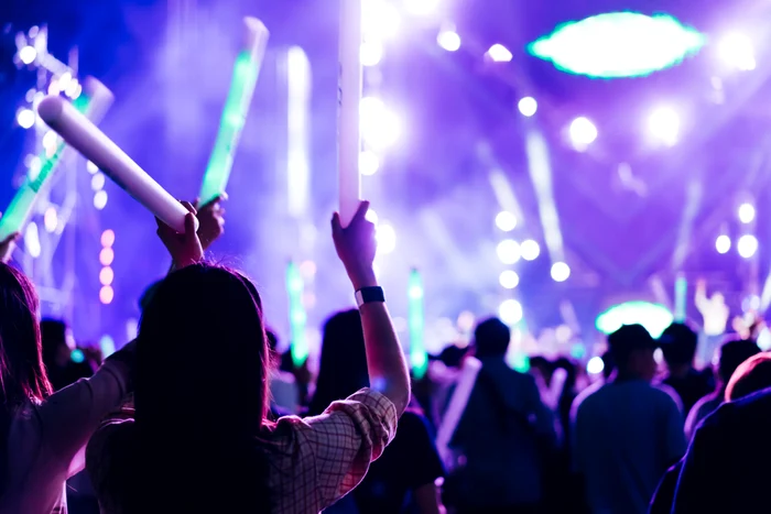 Imagini de la un concert