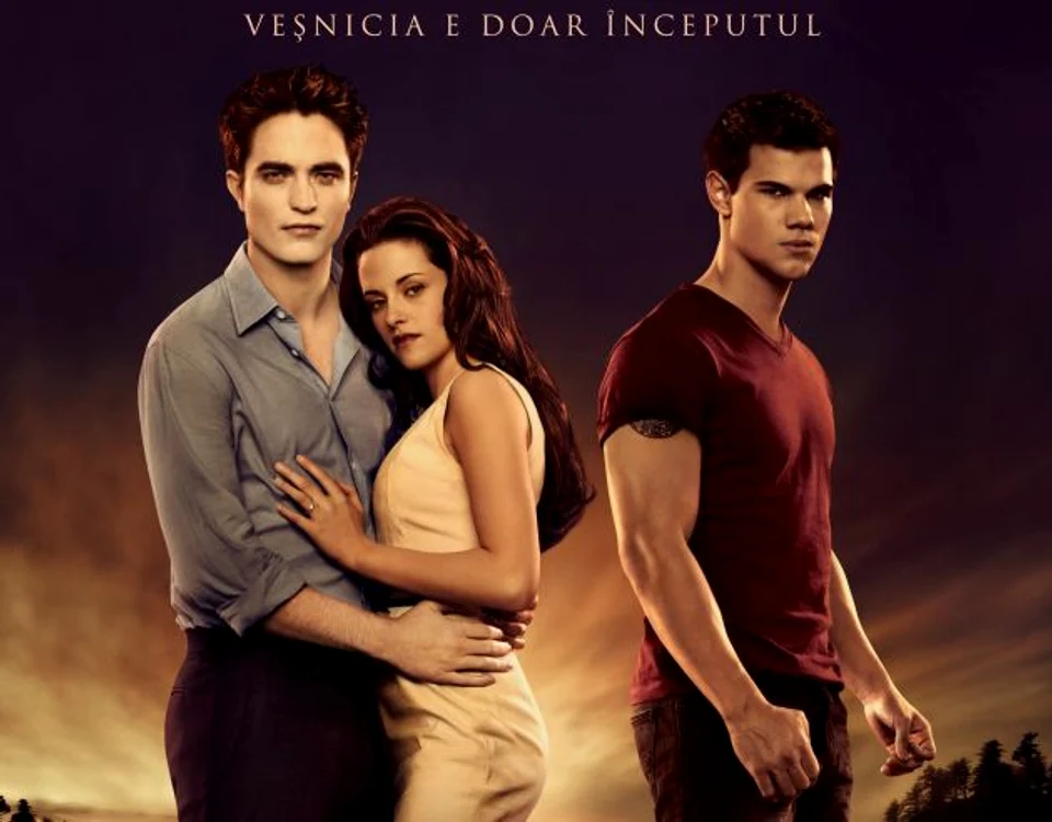Robert Pattinson, Kristen Stewart şi Taylor Lautner
