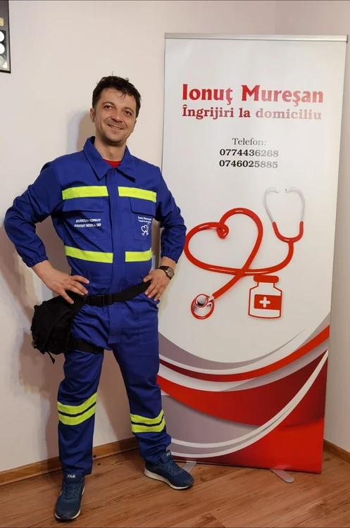 Ionuț Mureșan avea firmă de îngrijiri la domiciliu FOTO Facebook Ionuț Mureșan 