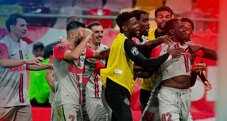Golul lui Alhassan a declanșat bucuria în tabăra roș-albaștrilor. Foto Facebbook FCSB