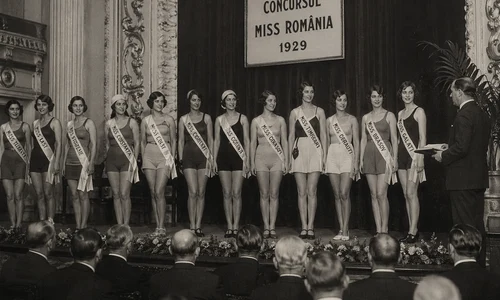 Miss România randare AI concurs din anul 1929 png