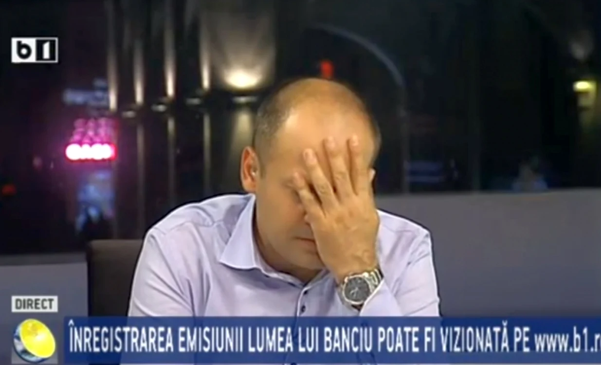 
    Radu Banciu a fost aproape de leşin la emisiunea lui de la B1captură video  