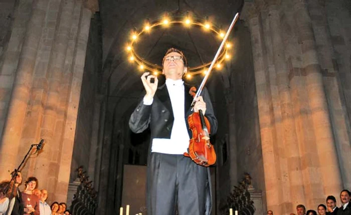 Alexandru Tomescu, la concertul dat în Catedrala Romano-Catolică din Alba Iulia
