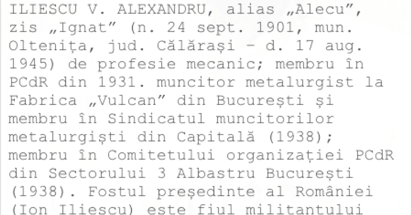 omunism - Fototeca ilegalităţii comuniste - Primii comunişti din România interbelică - Alexandru Iliescu Sursa andco.ro