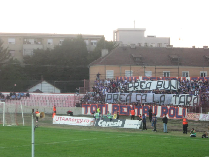 UTA Arad - Poli Timisoara atmosfera