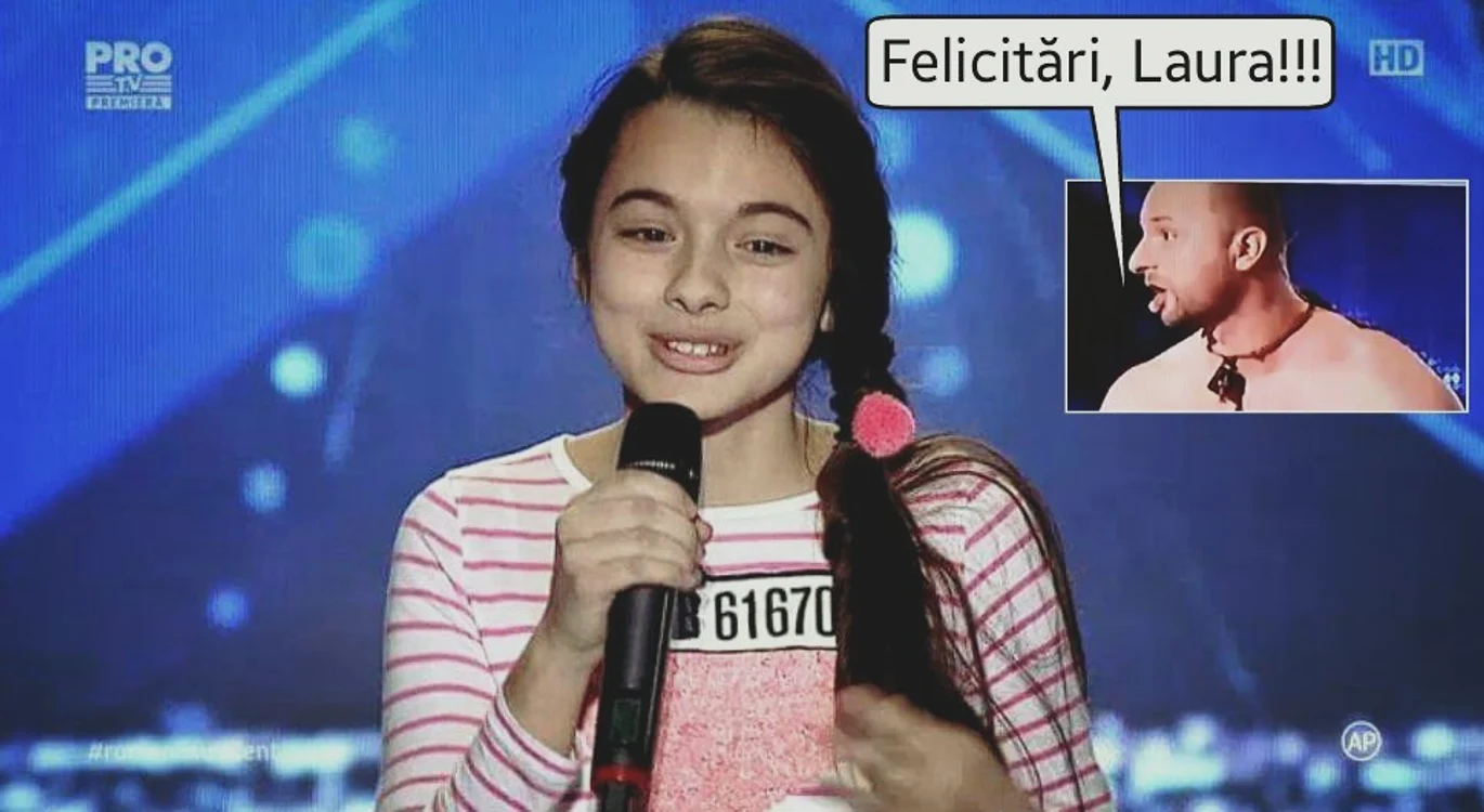 Marius Gheorghiu, concurentul gol din ediţiile trecute, nu poate decât să o felicite pe Laura Bretan