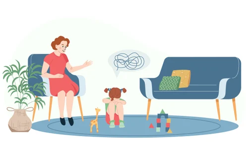 2208 q805 007 F m004 c7 Child psychologist flat background jpg