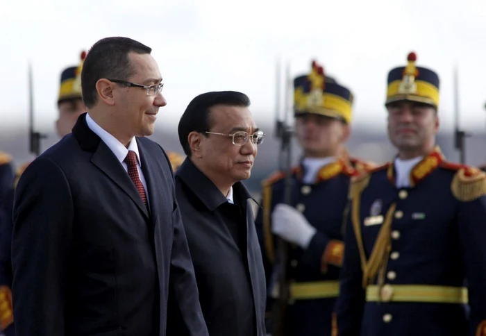 Premierul Victor Ponta, alături de omologul său chinez FOTO Mediafax