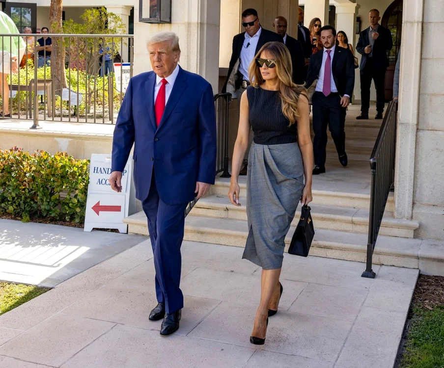 Melania Trump l a insotit pe Donald Trump la votul de la mijlocul mandatului   Profimedia (2) jpg