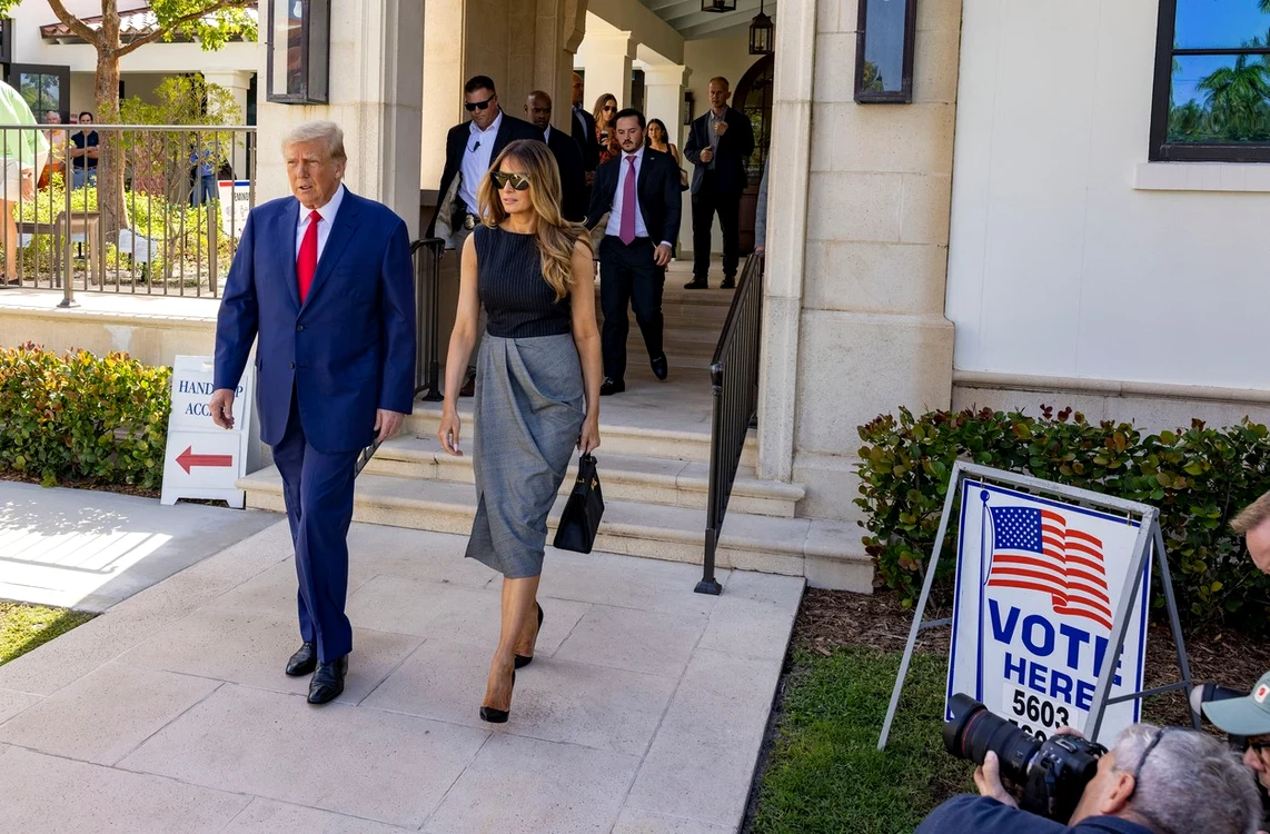 Melania Trump l a insotit pe Donald Trump la votul de la mijlocul mandatului Profimedia (2) jpg