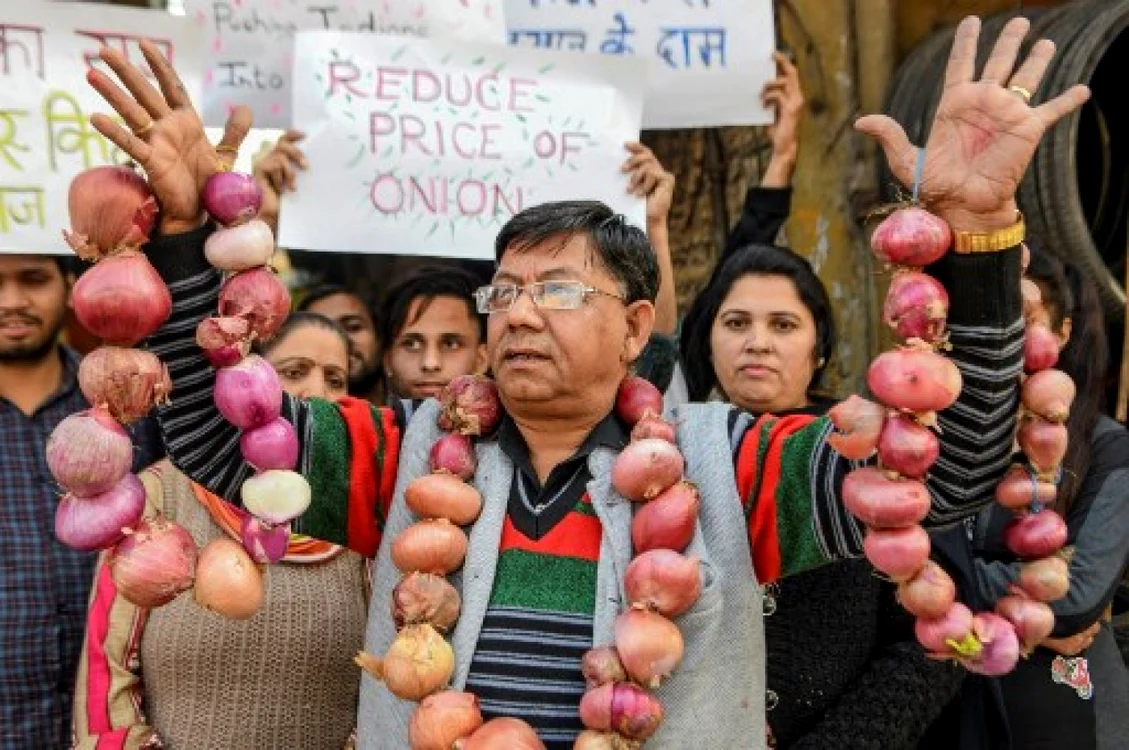 Preturile cepei au ajuns la un nivel-record in India FOTO AFP