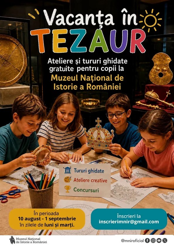 Expoziția Tezaurul Istoric de la Muzeul Național de Istorie a României, deschisă special pentru copii