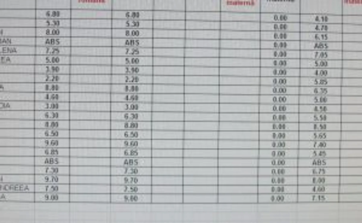 Rezultate testare naţională Alba