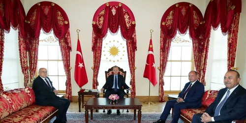 Bogdan Aurescu s-a intalnit cu Erdogan FOTO Facebook/ MAE