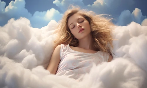 photorealistic style clouds woman jpg