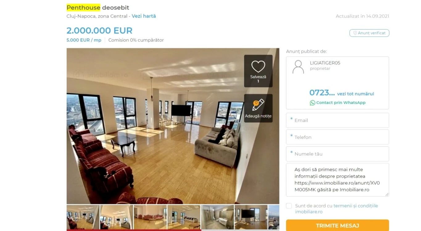 apartament penthouse cluj
