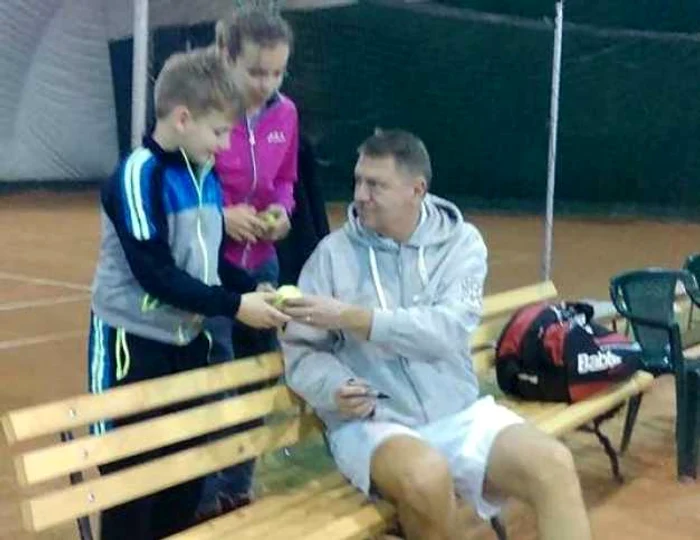 iohannis autografe tenis