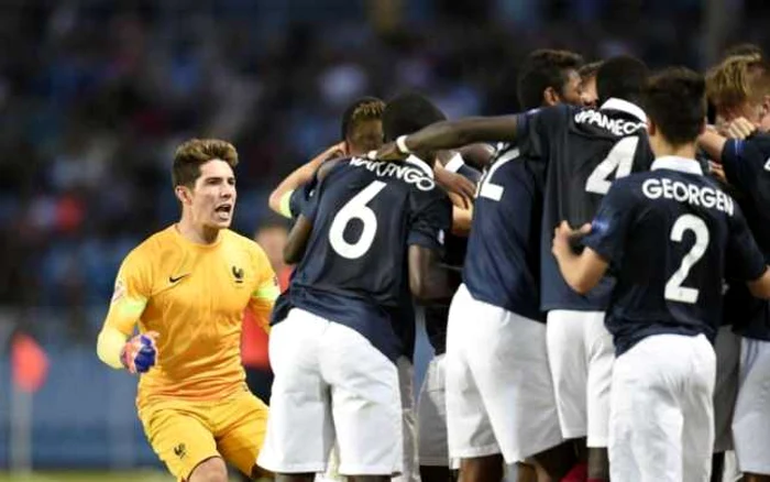 Fiul lui Zinedine Zidane şi goalkeeper-ul selecţionatei U17 a Franţei, Luca Zidane FOTO AFP