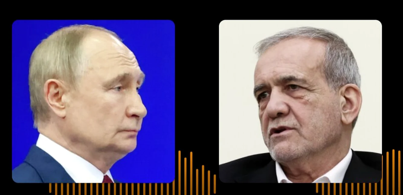 Vladimir Putin și Masoud Pezeshkian FOTO: X