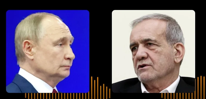 Putin i-a sunat pe președintele iranian Masoud Pezeshkian și pe Netanyahu