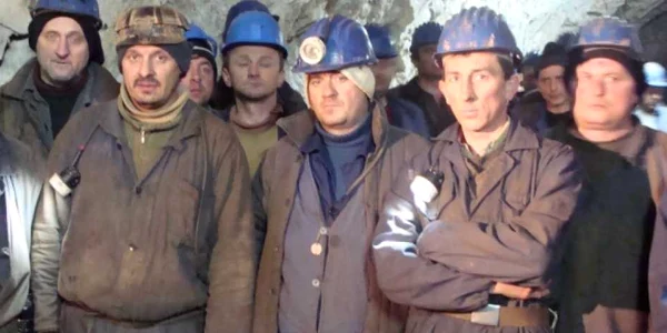 Minerii protestează în subteran