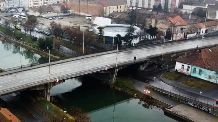Podul din Timișoara Foto: observatornews