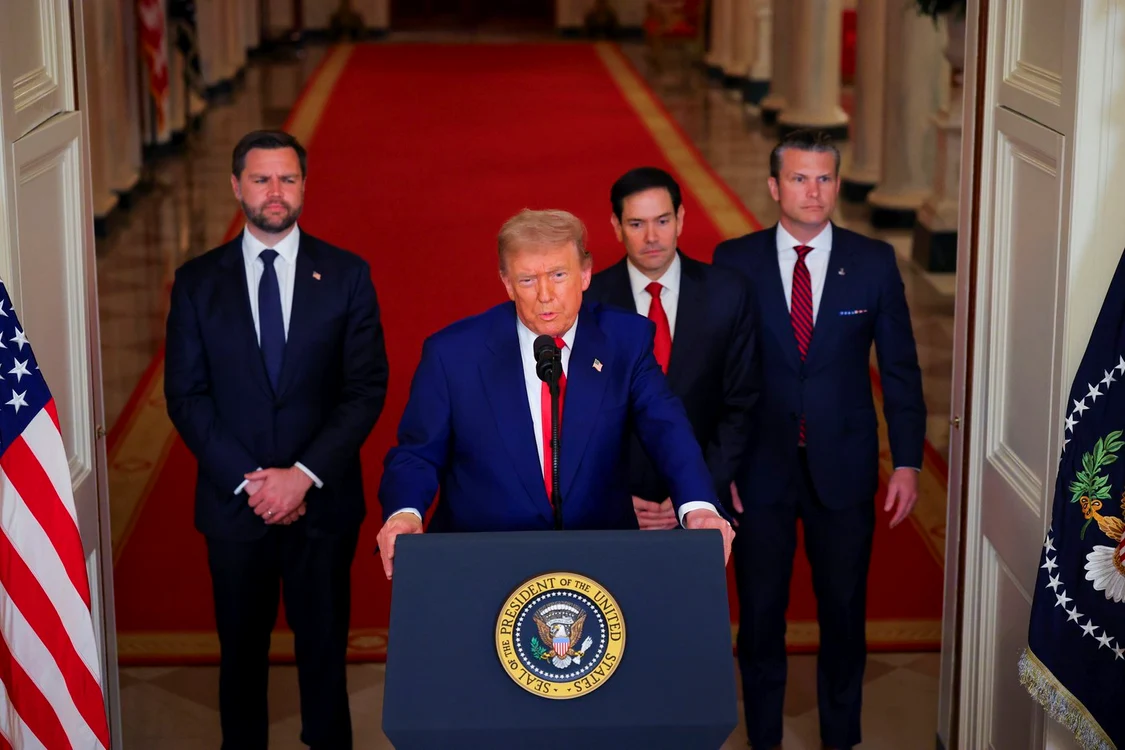 Președintele Trump anunță „atacurile reușite” asupra siturilor nucleare iraniene. Foto: Profimedia