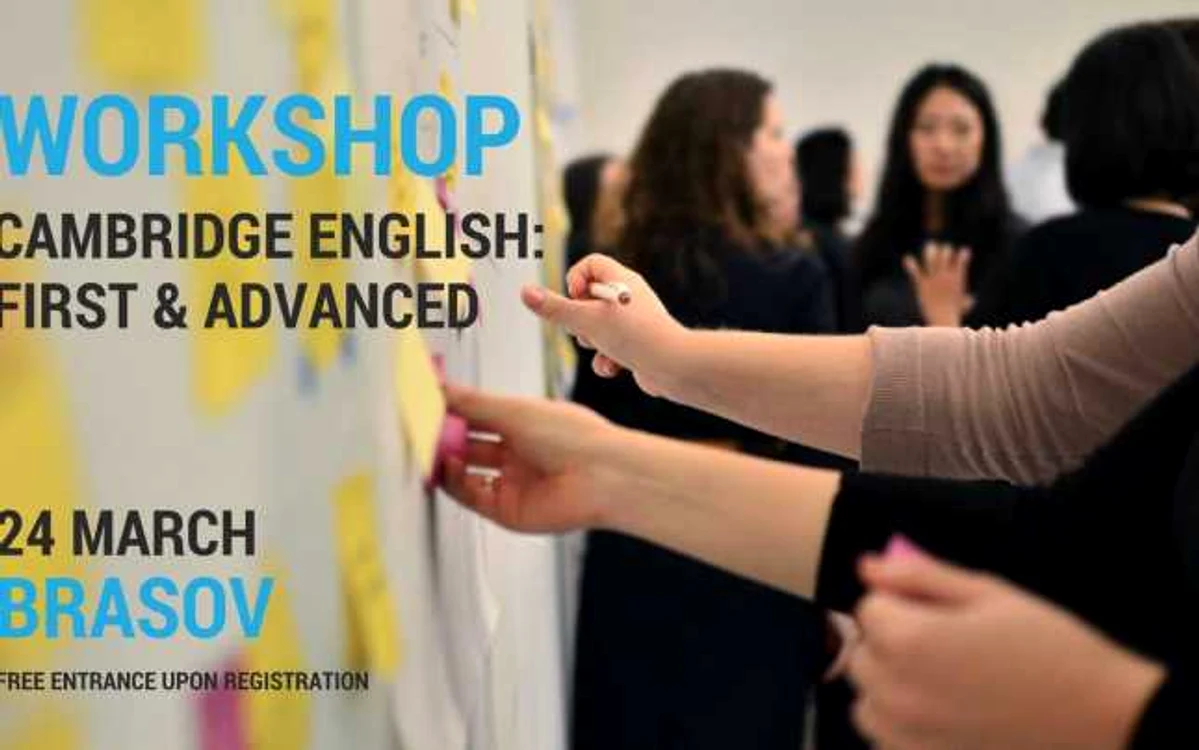 Workshop Cambridge English Braşov - 24 martie 2018