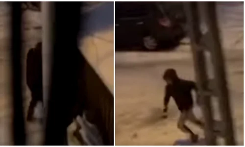 Un bărbat în vârstă de 73 de ani a fost bătut cu bestialitate de trei adolescenți în Oradea FOTO captura video