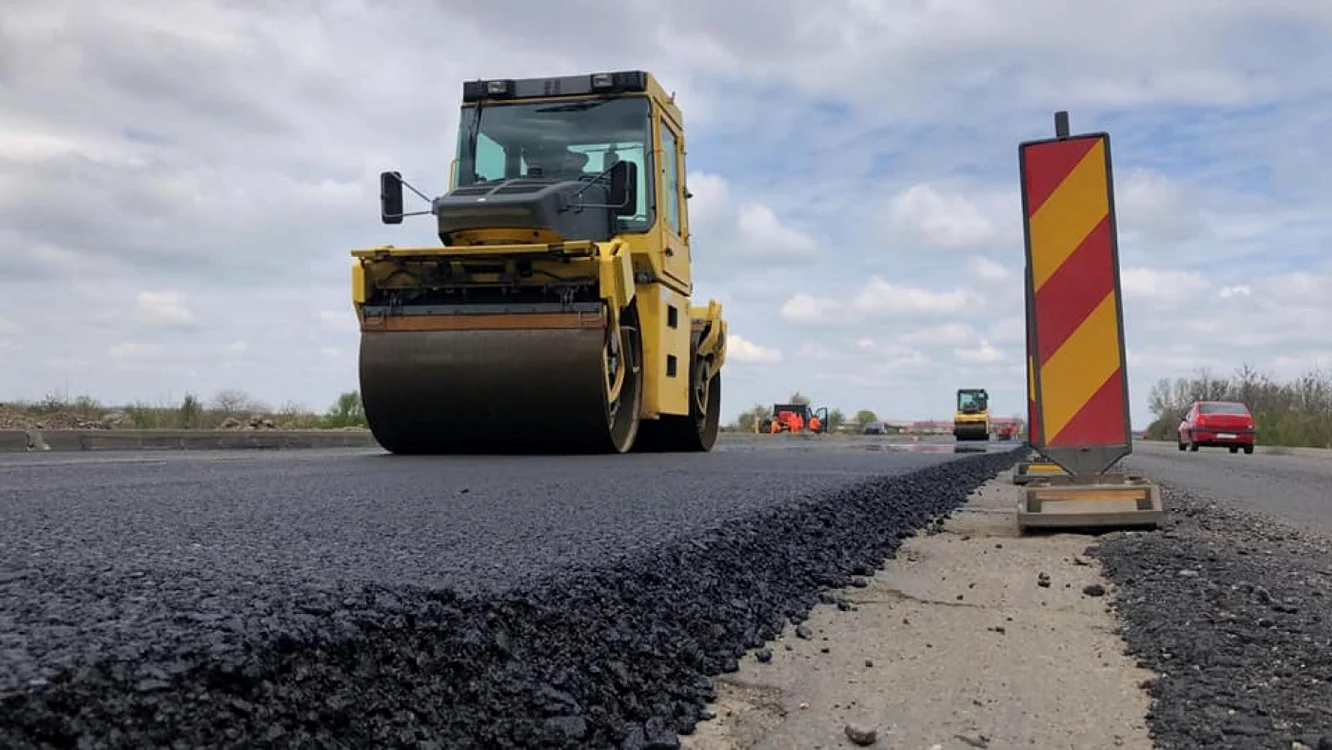 Lucrările sunt în grafic pe DN306A FOTO Facebook/CJC