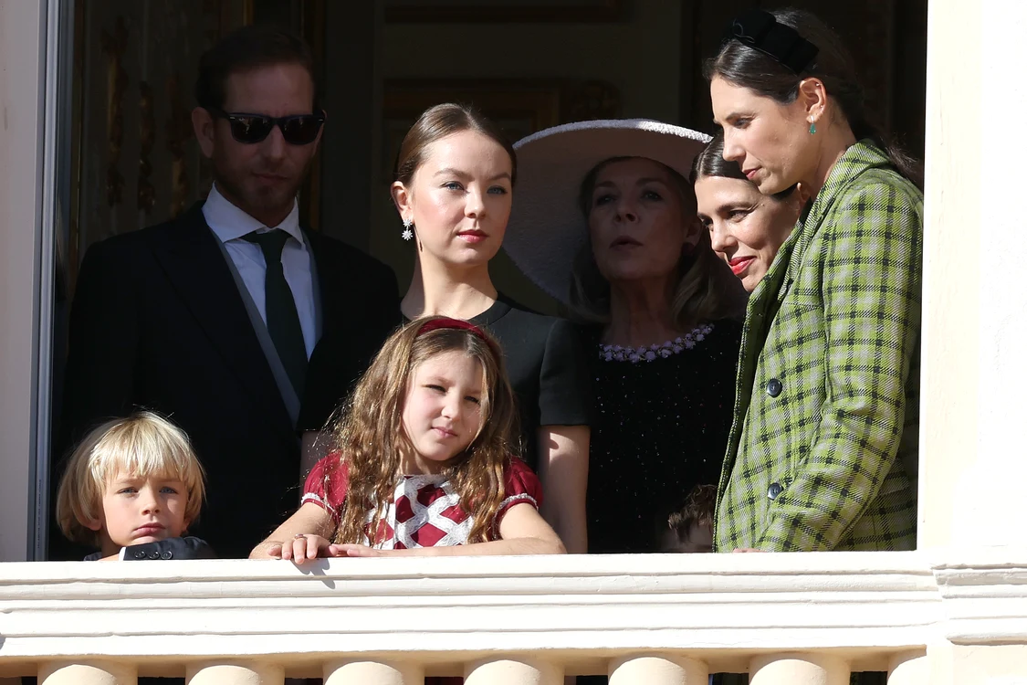 Prințesa Alexandra, în prim-plan la balconul oficial al Palatului Princiar. FOTO: Getty Images