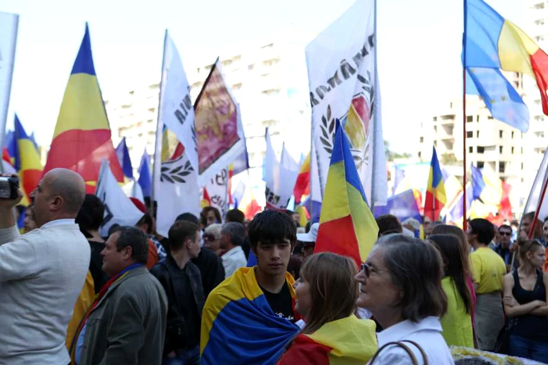La protest a participat şi arcaşul Dan Olaru