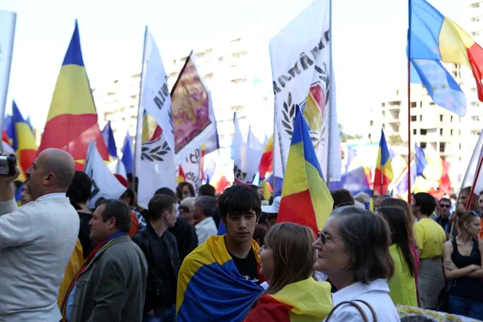 La protest a participat şi arcaşul Dan Olaru