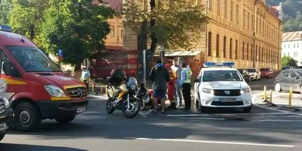 motociclist accidentat brasov