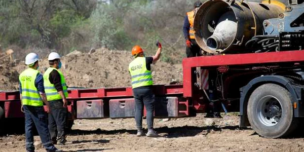 Lucrări la noua centură a Galaţiului FOTO IN