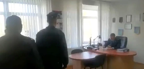 Imagini de la televiziunea de stat din Belarus