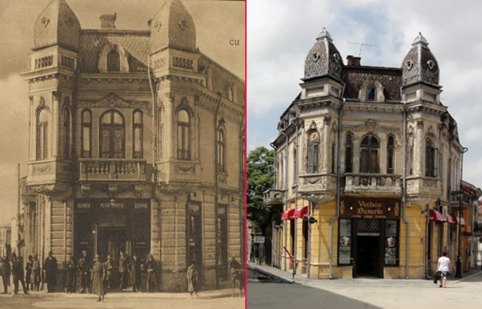 Centrul municipiului Slatina: la începutul anilor 1900... şi acum...