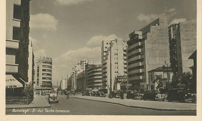 Bulevardul Take Ionescu din București (în prezent bulevardul Magheru), în perioada interbelică (© iMAGO Romaniae)