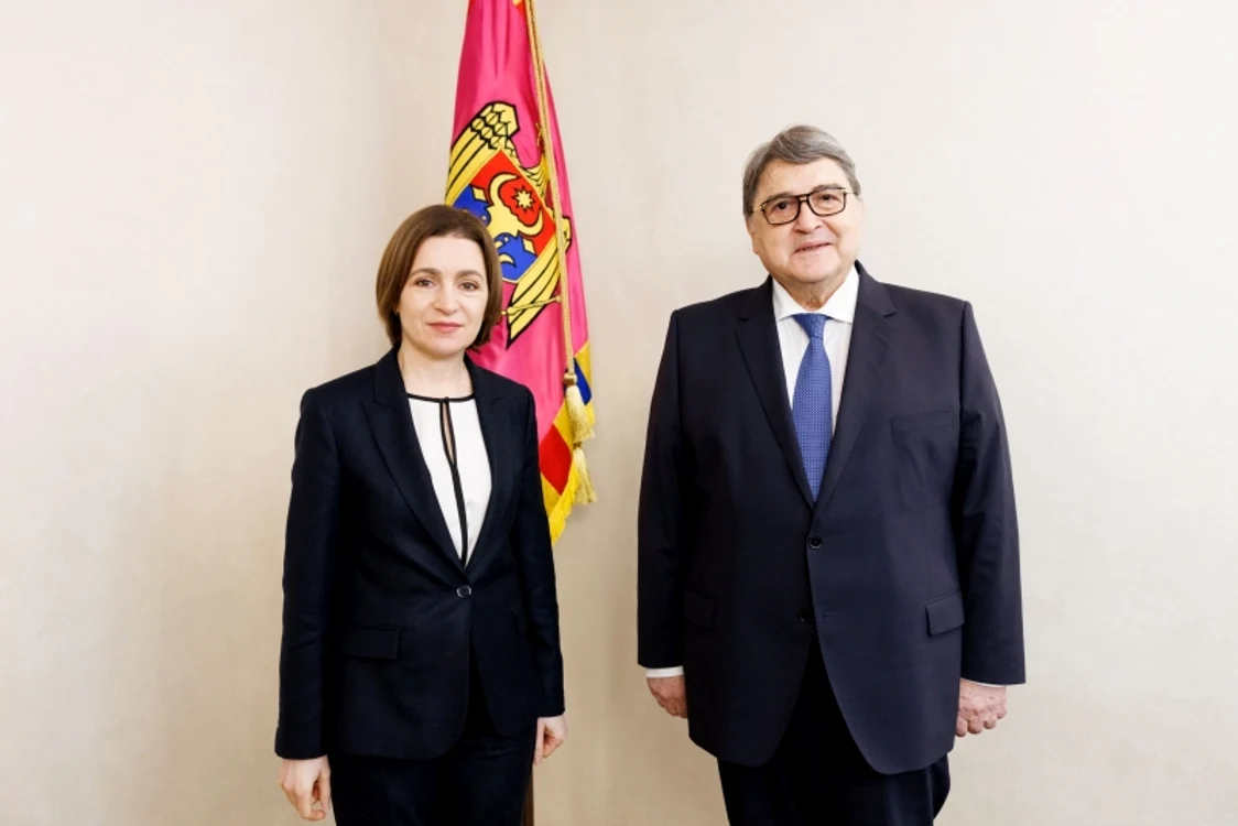 Emil Hurezeanu a avut o întrevedere cu Maia Sandu. FOTO: Presedinte.md