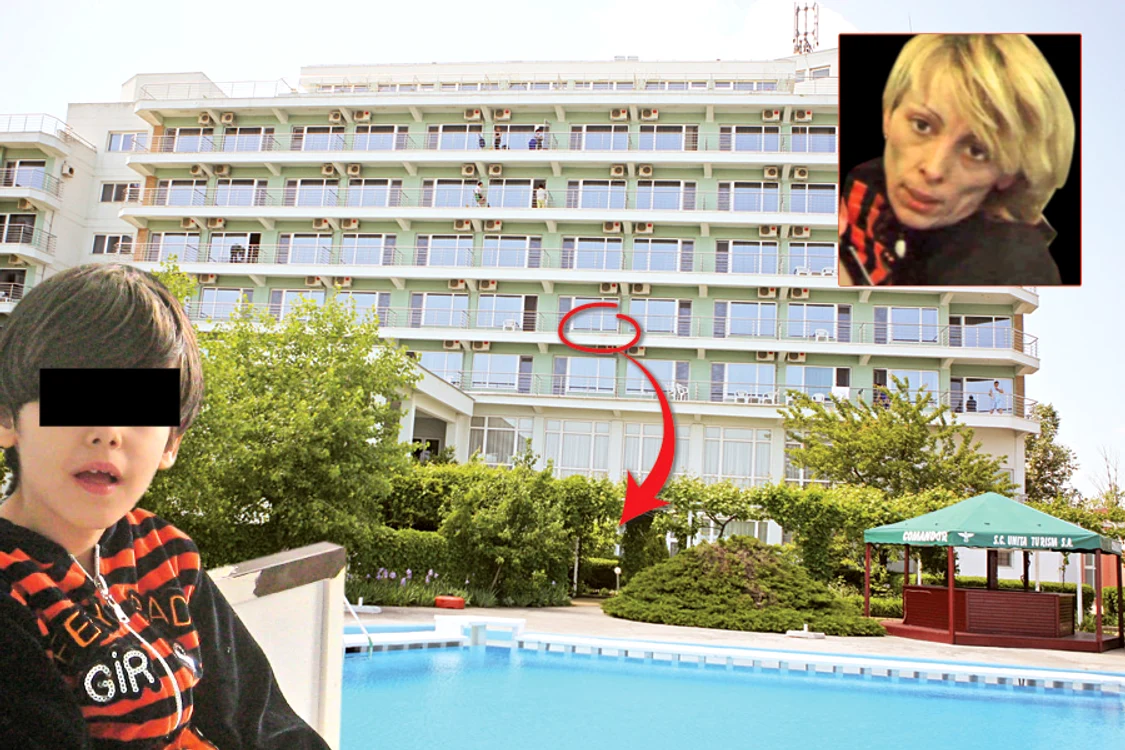 
    Aceasta este camera  de hotel de unde  femeia a vrut să-şi  arunce fiica  