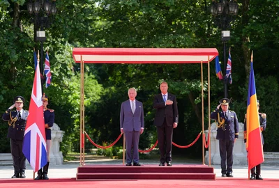 Regele Charles și președintele Klaus Iohannis FOTO: Presidency