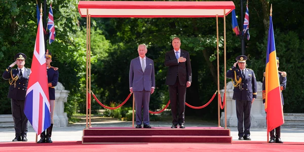 Regele Charles și președintele Klaus Iohannis FOTO: Presidency